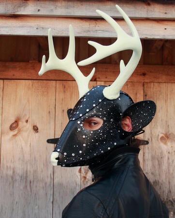 Midnight Sky Deer Hood